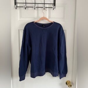 Navy Blue Crewneck Sweatshirt
